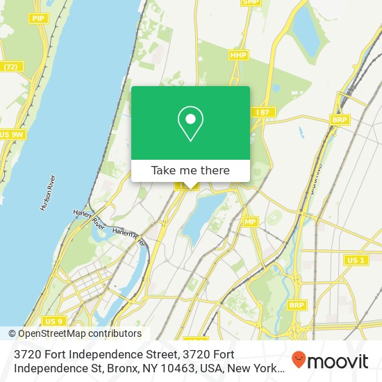 Mapa de 3720 Fort Independence Street, 3720 Fort Independence St, Bronx, NY 10463, USA