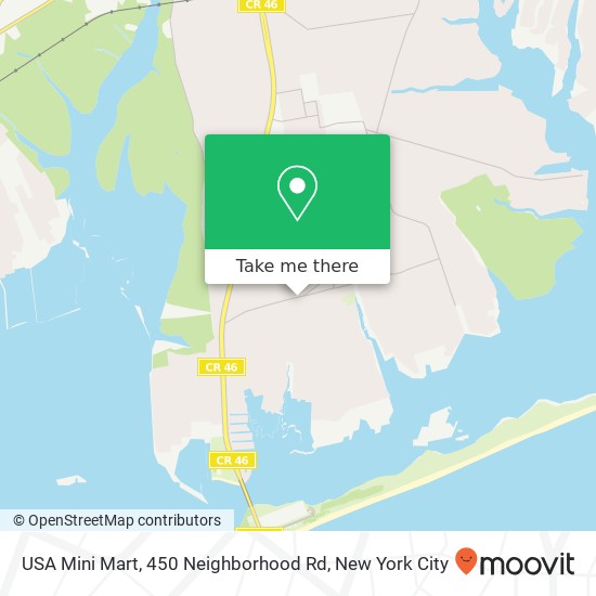 Mapa de USA Mini Mart, 450 Neighborhood Rd
