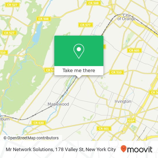 Mapa de Mr Network Solutions, 178 Valley St