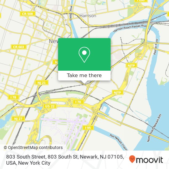 803 South Street, 803 South St, Newark, NJ 07105, USA map