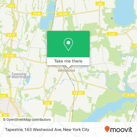 Mapa de Tapestrie, 163 Westwood Ave