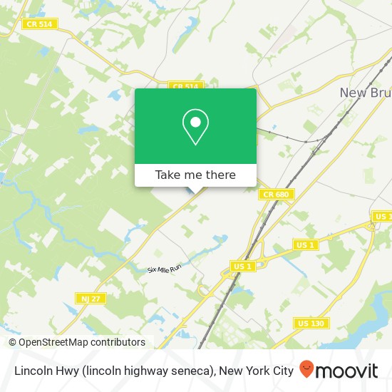 Lincoln Hwy (lincoln highway seneca), North Brunswick, NJ 08902 map