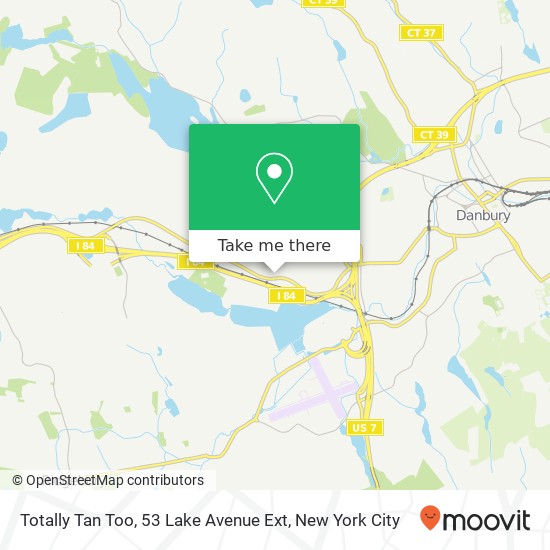 Mapa de Totally Tan Too, 53 Lake Avenue Ext