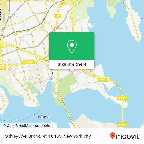 Mapa de Schley Ave, Bronx, NY 10465