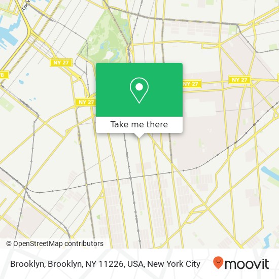 Mapa de Brooklyn, Brooklyn, NY 11226, USA