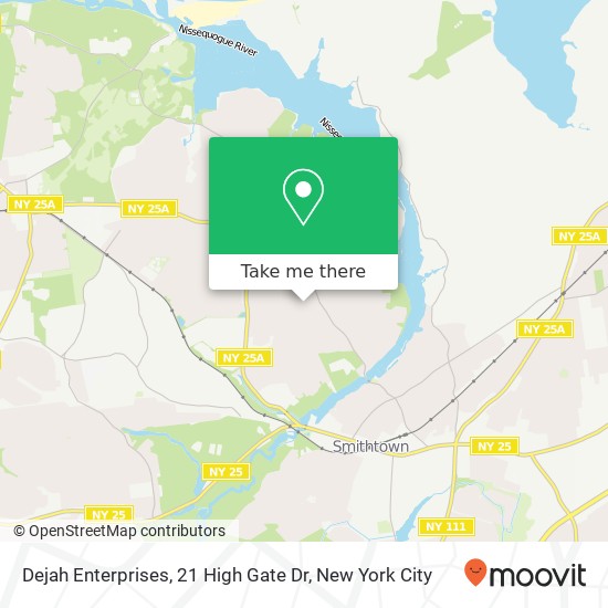 Mapa de Dejah Enterprises, 21 High Gate Dr