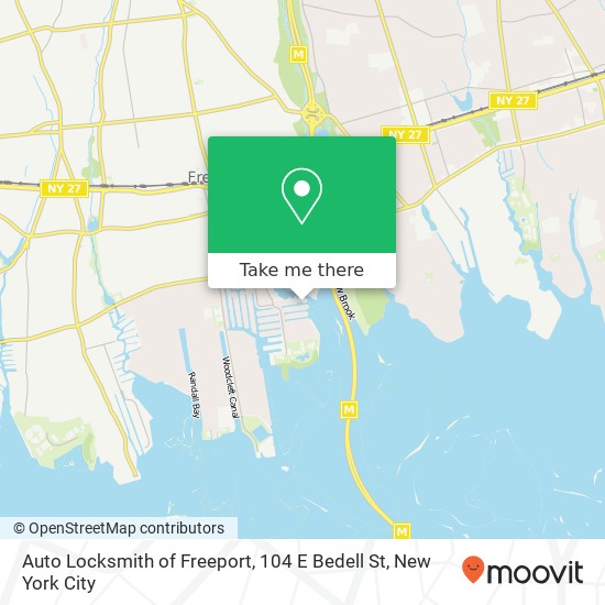 Auto Locksmith of Freeport, 104 E Bedell St map