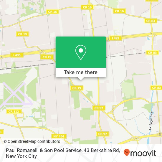 Paul Romanelli & Son Pool Service, 43 Berkshire Rd map