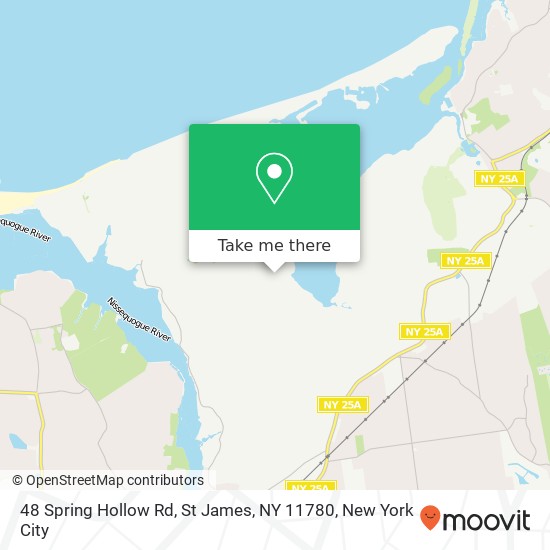 Mapa de 48 Spring Hollow Rd, St James, NY 11780