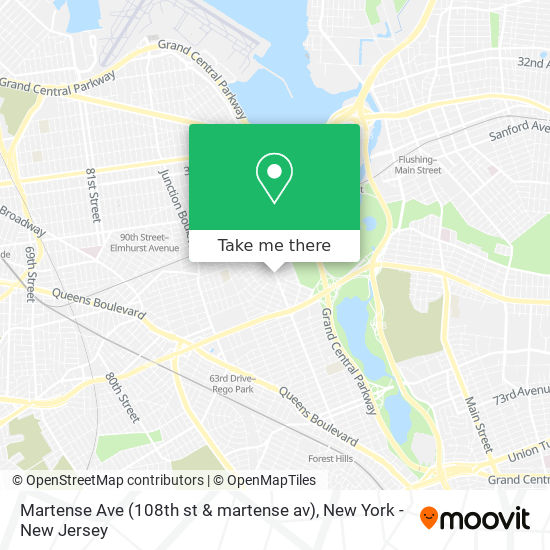 Martense Ave (108th st & martense av) map