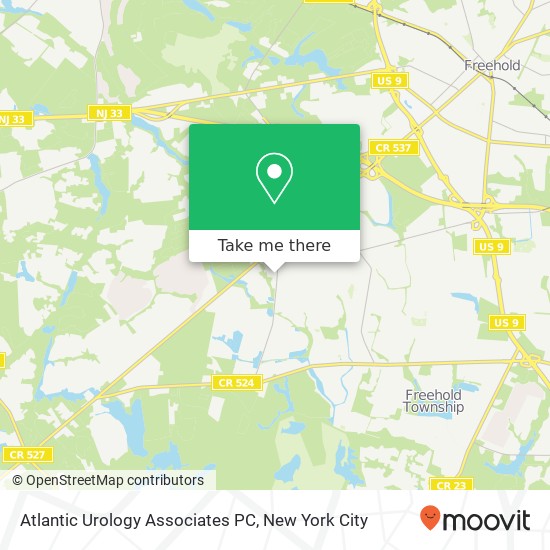 Atlantic Urology Associates PC, 495 Iron Bridge Rd map