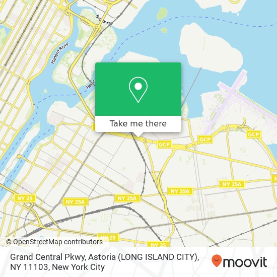Mapa de Grand Central Pkwy, Astoria (LONG ISLAND CITY), NY 11103