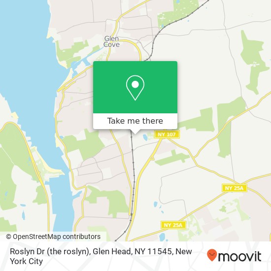 Mapa de Roslyn Dr (the roslyn), Glen Head, NY 11545