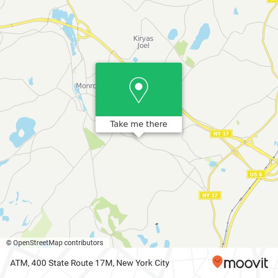 ATM, 400 State Route 17M map