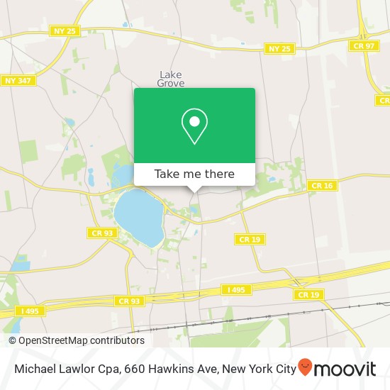 Mapa de Michael Lawlor Cpa, 660 Hawkins Ave