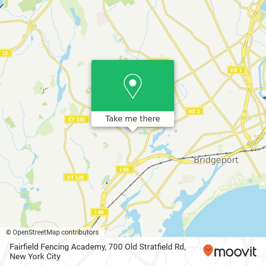 Mapa de Fairfield Fencing Academy, 700 Old Stratfield Rd