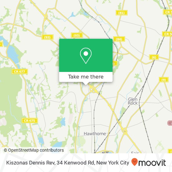 Kiszonas Dennis Rev, 34 Kenwood Rd map