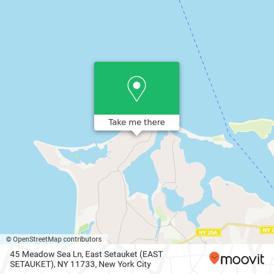 45 Meadow Sea Ln, East Setauket (EAST SETAUKET), NY 11733 map