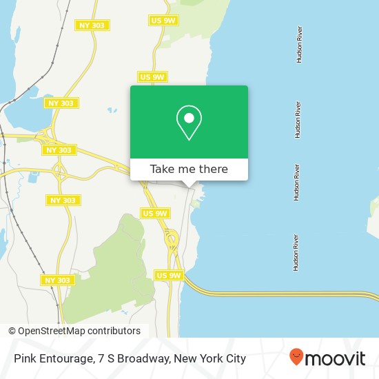 Pink Entourage, 7 S Broadway map