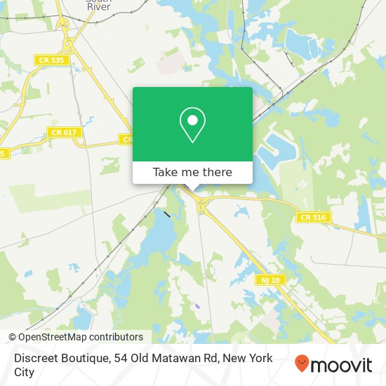 Discreet Boutique, 54 Old Matawan Rd map