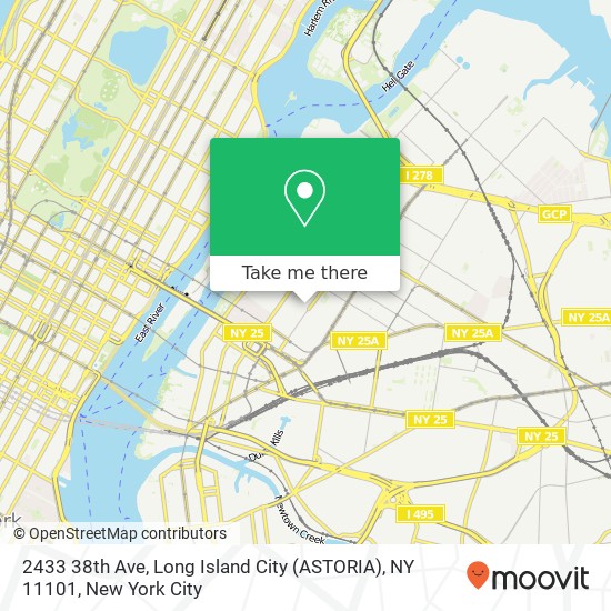 2433 38th Ave, Long Island City (ASTORIA), NY 11101 map