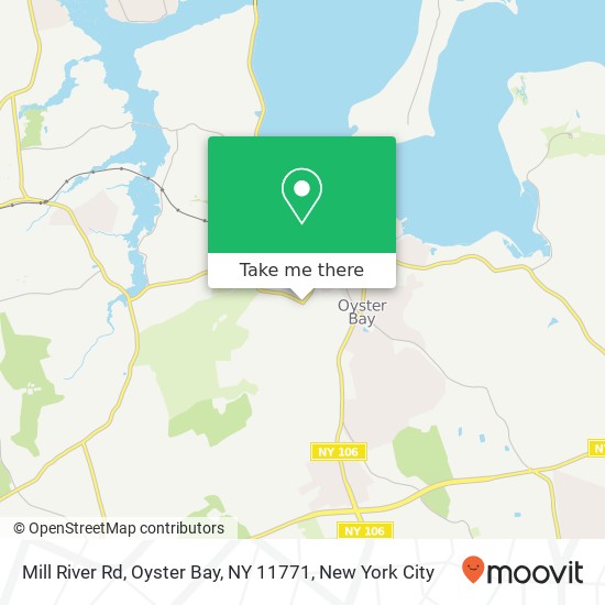 Mapa de Mill River Rd, Oyster Bay, NY 11771