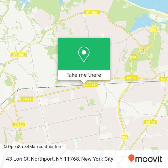 43 Lori Ct, Northport, NY 11768 map