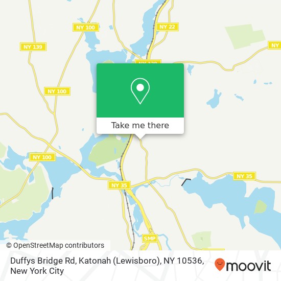 Mapa de Duffys Bridge Rd, Katonah (Lewisboro), NY 10536