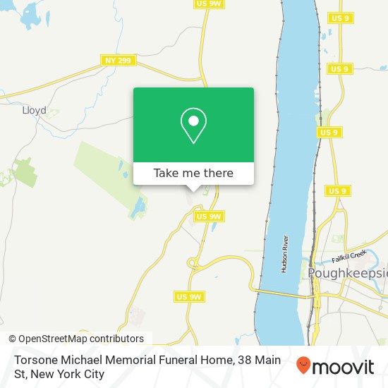 Mapa de Torsone Michael Memorial Funeral Home, 38 Main St
