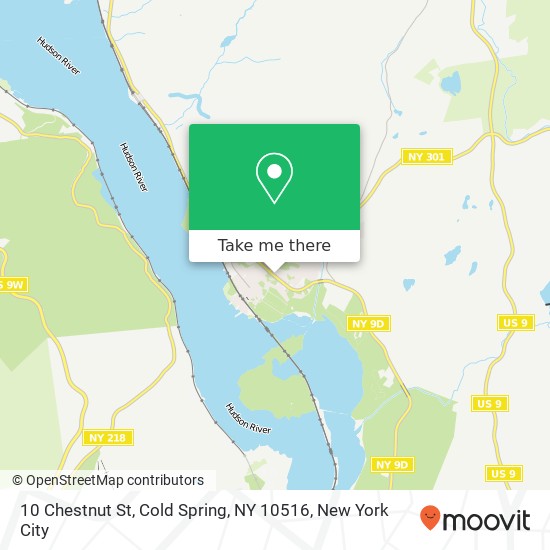 Mapa de 10 Chestnut St, Cold Spring, NY 10516