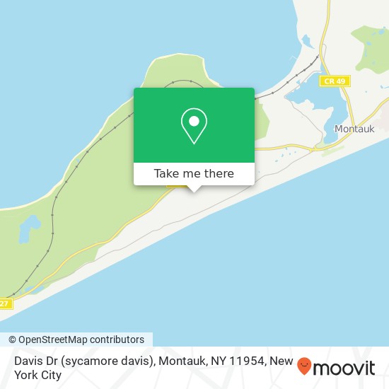 Davis Dr (sycamore davis), Montauk, NY 11954 map