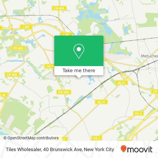 Mapa de Tiles Wholesaler, 40 Brunswick Ave