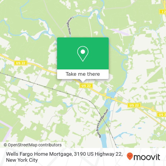 Mapa de Wells Fargo Home Mortgage, 3190 US Highway 22