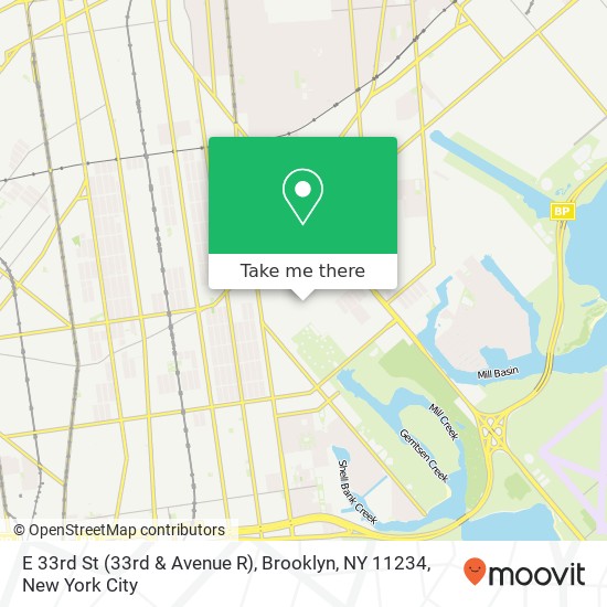 E 33rd St (33rd & Avenue R), Brooklyn, NY 11234 map