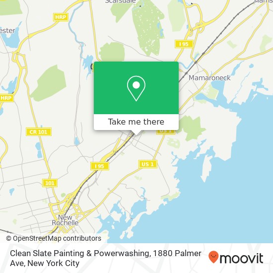Mapa de Clean Slate Painting & Powerwashing, 1880 Palmer Ave