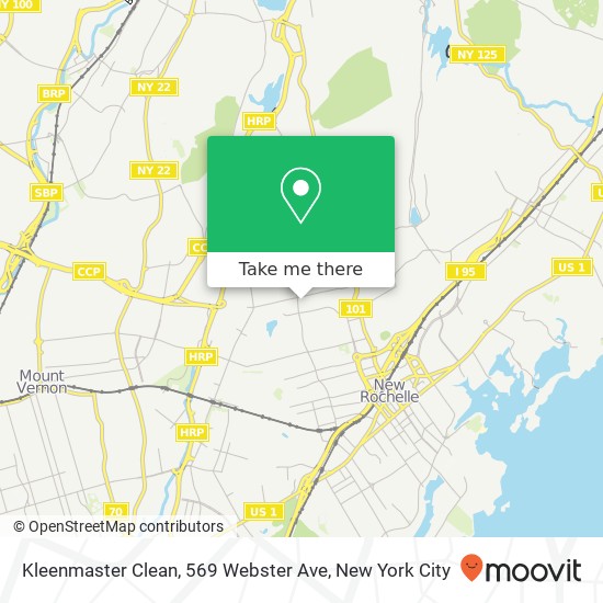 Mapa de Kleenmaster Clean, 569 Webster Ave