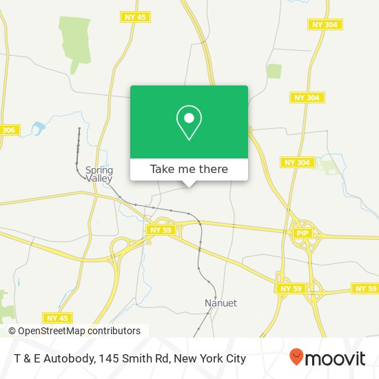 T & E Autobody, 145 Smith Rd map