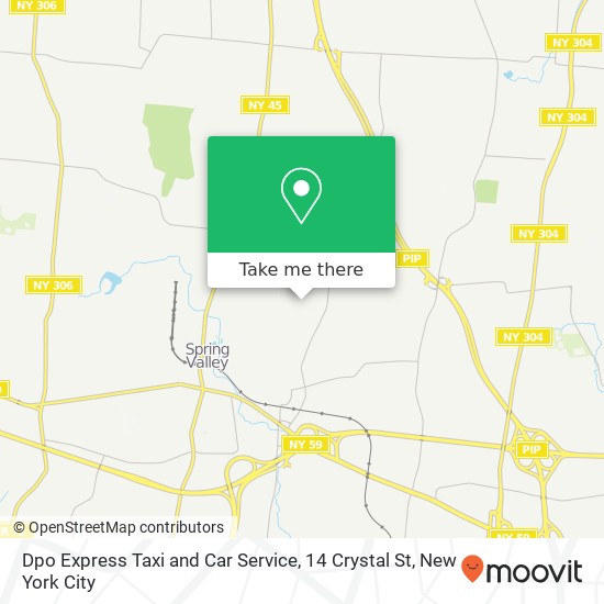 Dpo Express Taxi and Car Service, 14 Crystal St map