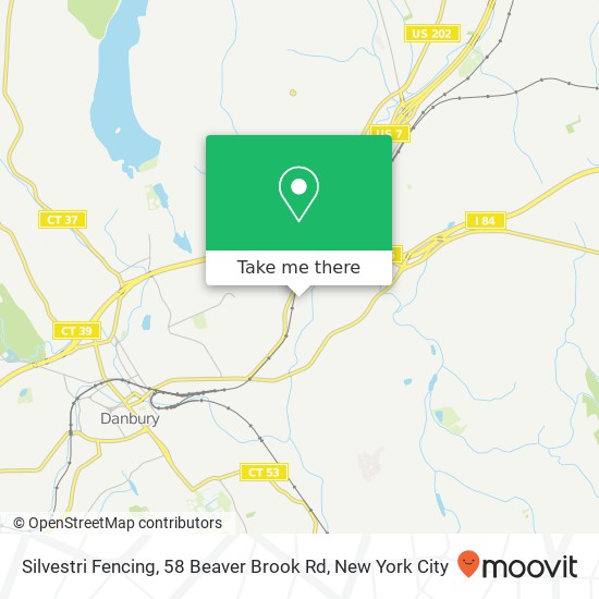 Mapa de Silvestri Fencing, 58 Beaver Brook Rd