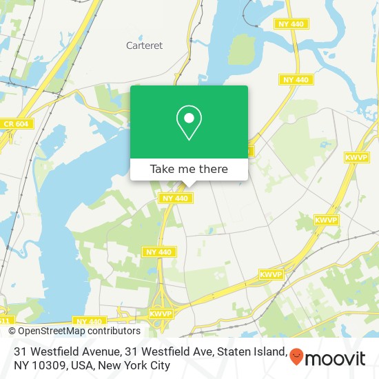 31 Westfield Avenue, 31 Westfield Ave, Staten Island, NY 10309, USA map