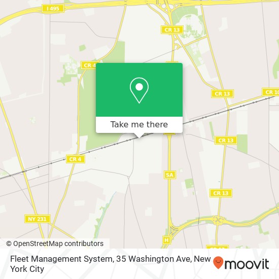 Fleet Management System, 35 Washington Ave map