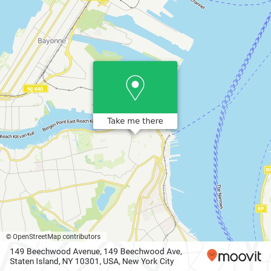 149 Beechwood Avenue, 149 Beechwood Ave, Staten Island, NY 10301, USA map