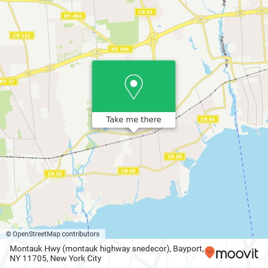 Montauk Hwy (montauk highway snedecor), Bayport, NY 11705 map