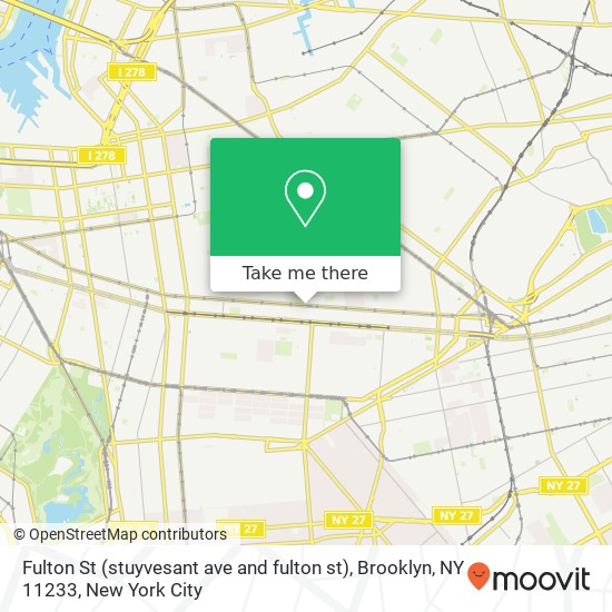 Fulton St (stuyvesant ave and fulton st), Brooklyn, NY 11233 map