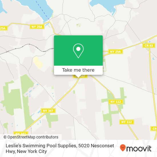 Mapa de Leslie's Swimming Pool Supplies, 5020 Nesconset Hwy