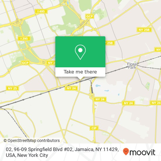 Mapa de 02, 96-09 Springfield Blvd #02, Jamaica, NY 11429, USA