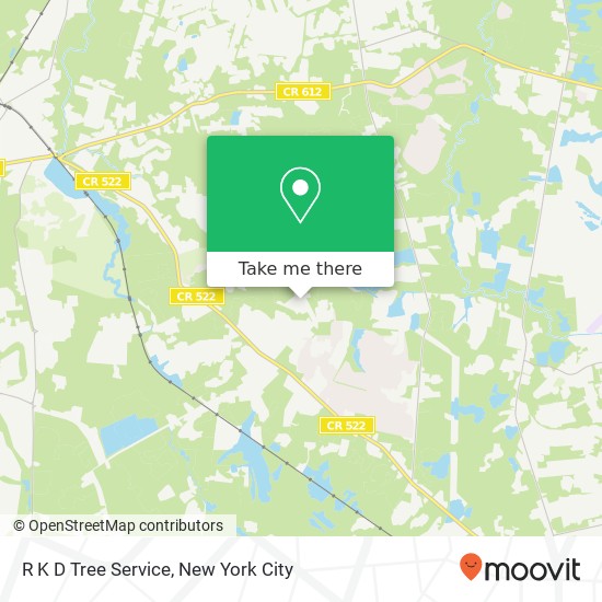 Mapa de R K D Tree Service, 435 Schoolhouse Rd