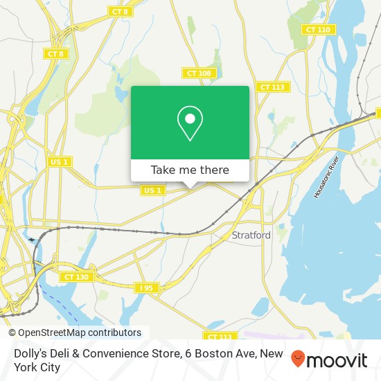 Dolly's Deli & Convenience Store, 6 Boston Ave map