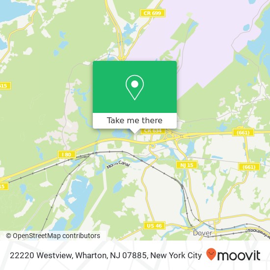 Mapa de 22220 Westview, Wharton, NJ 07885