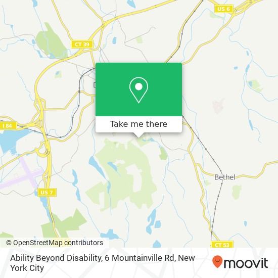 Ability Beyond Disability, 6 Mountainville Rd map